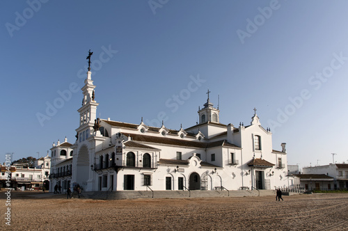 Santuario de la ermita del Rocío en la provincia de Huelva, Andalucía