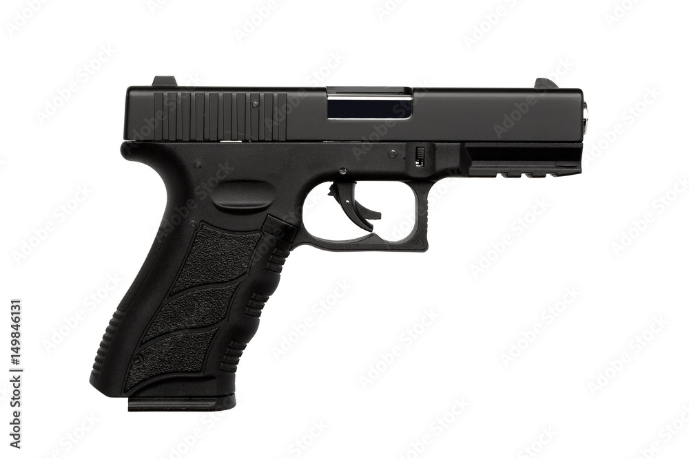 Pistol isolated on white Pistol isolated on white