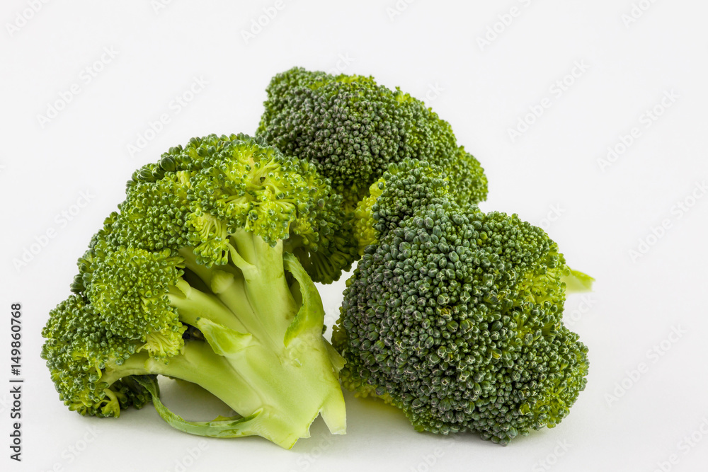 Broccoli (Brassica oleracea) isolated in white background Broccoli (Brassica oleracea) isolated in white background