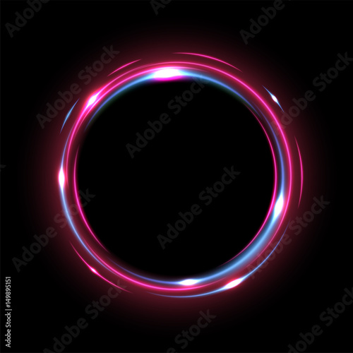 Rounded light shiny, Suitable for product advertising, product design, and other. Vector Illustration