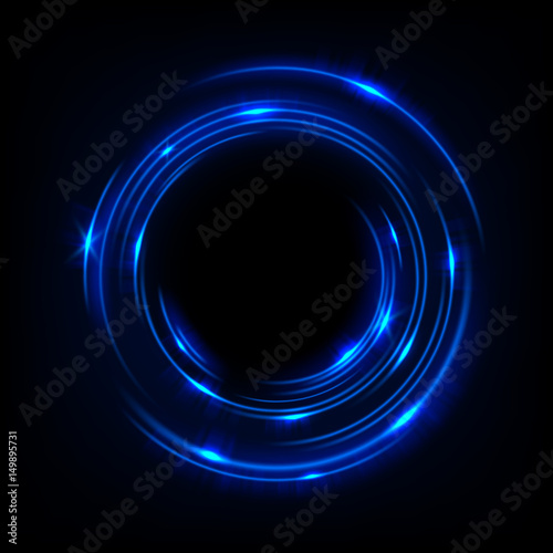 Rotating blue light shiny, Suitable for product advertising, product design, and other. Vector illustration