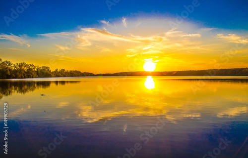 Landscape, sunset, lake © wael