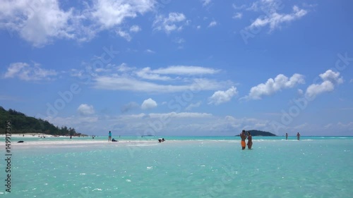 Whitehaven Beach, Inlet Hill, People on the Beach