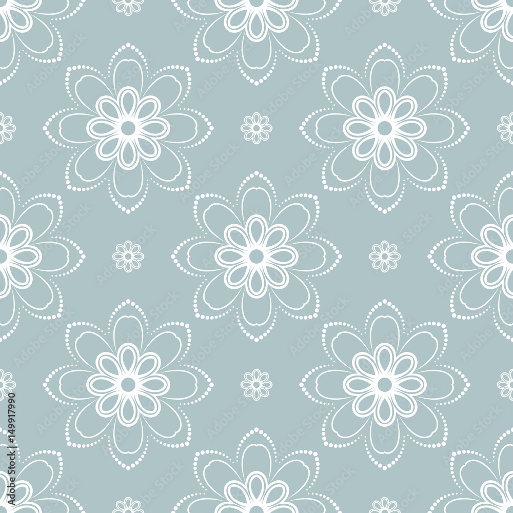 Oriental llight blue and white ornament. Fine traditional pattern with volume 3D elements, shadows and highlights Oriental llight blue and white ornament. Fine traditional pattern with volume 3D elements, shadows and highlights