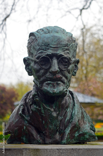 Photography James Joyce's statue in St, Stephen's Green, Dublin, Ireland