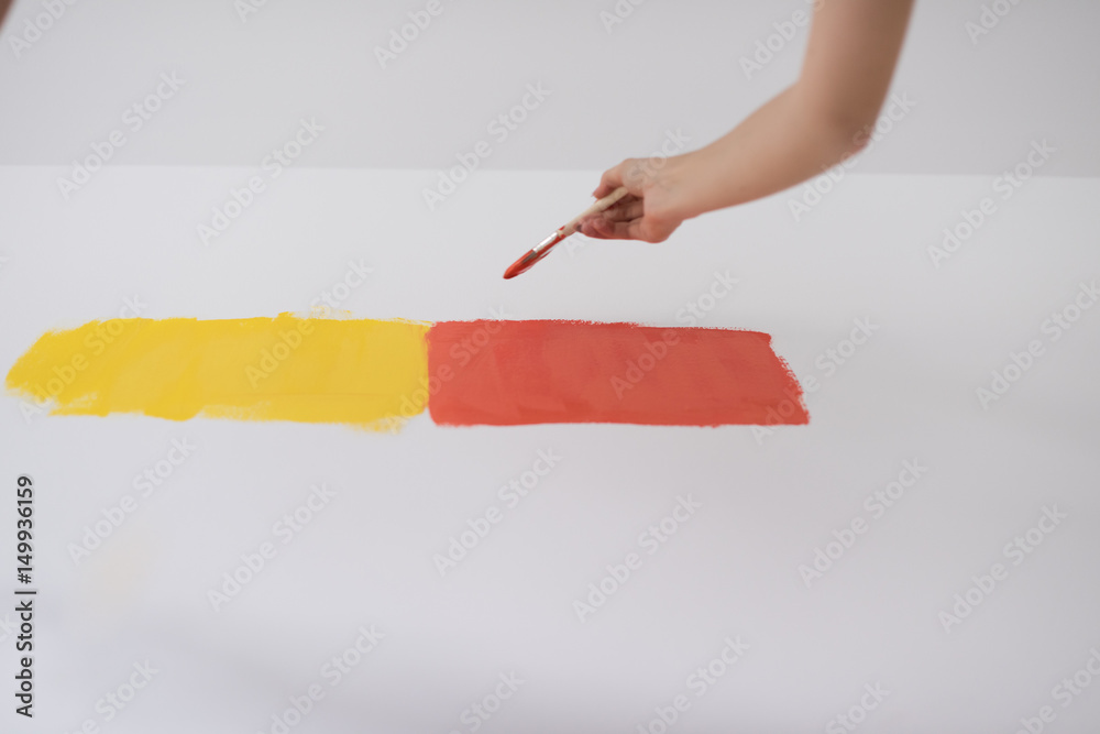 couple painting interior wall couple painting interior wall