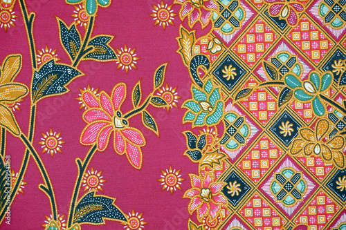 Malaysia and Indonesia Batik Patterns photo