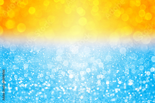 Canvas Print Abstract summer sunset or sunrise water bokeh pool beach party background