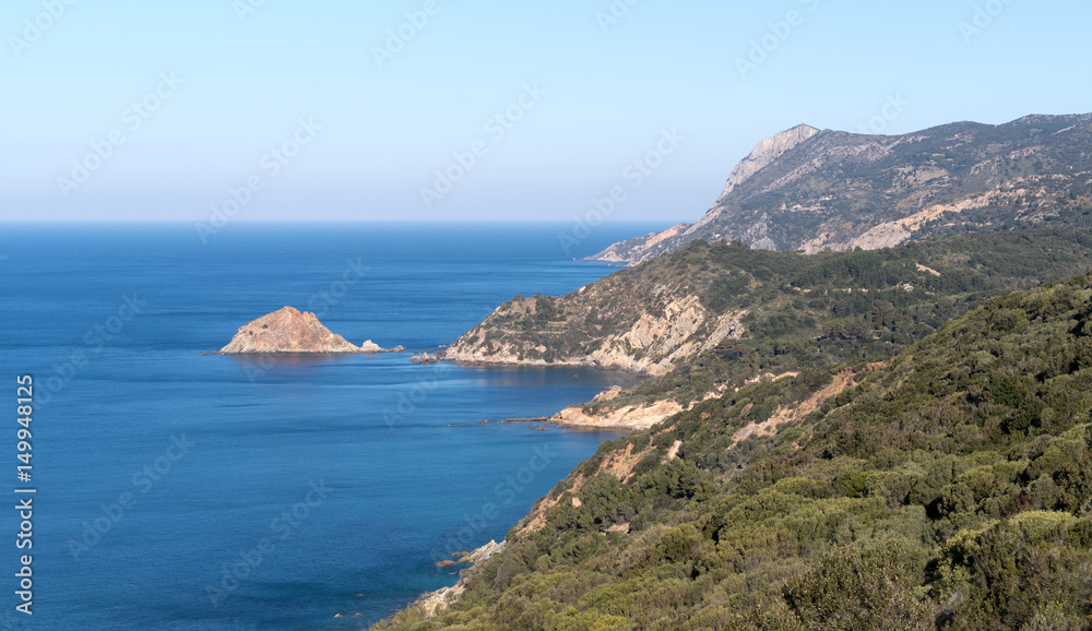 View of the bay of Monte Argentario, Tuscany, Italy View of the bay of Monte Argentario, Tuscany, Italy