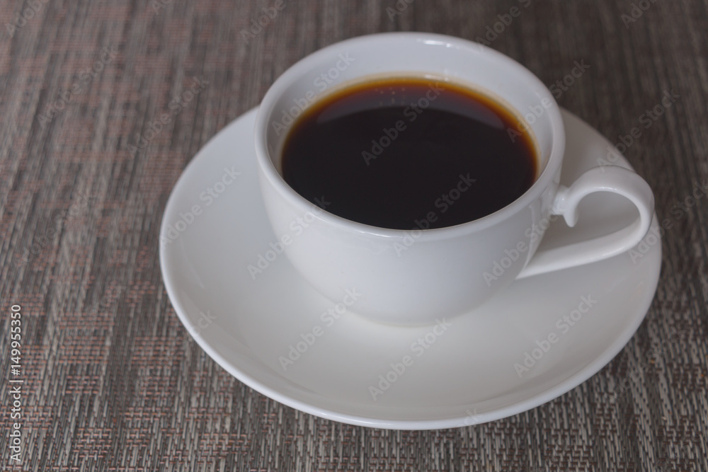 Cup of coffee on the table. Cup of coffee on the table.