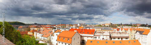 View from Vysehrad after rain, Prague, Czech Republic