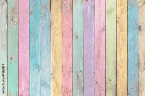 Obraz kolorowe pastelowe deski drewno tekstury lub tła