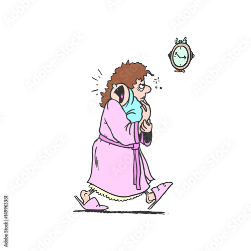 Baby cry hug with mom