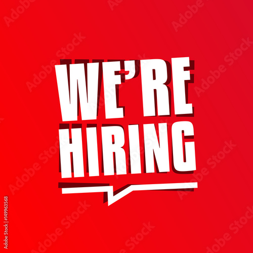 We're hiring