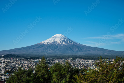 新倉山浅間公園からの富士山