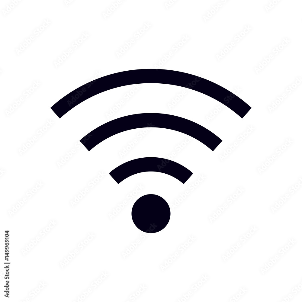 Wifi Symbol. Vector wireless network icon. Flat design style. Wifi Symbol. Vector wireless network icon. Flat design style.