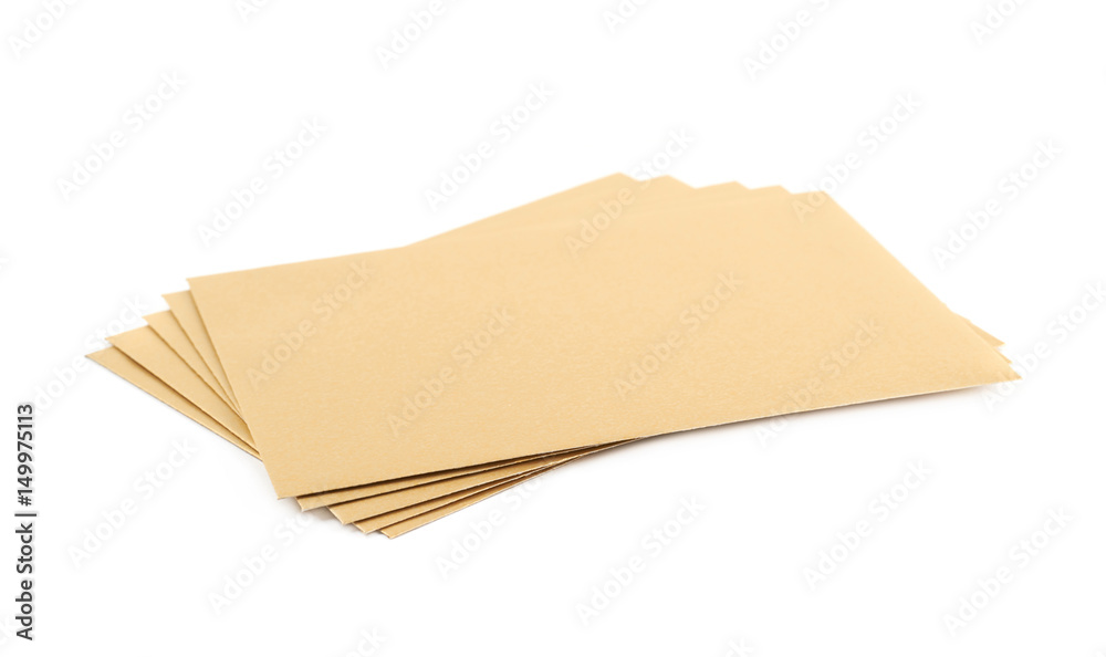 Pile of paper envelopes isolated Pile of paper envelopes isolated