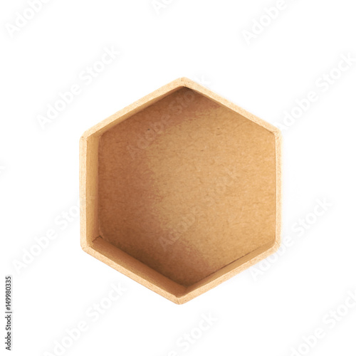 Paper gift box isolated