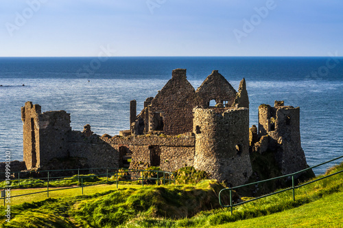 The Dunluce Castle on the Cliffs, Northern Ireland
