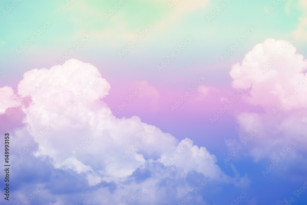 Soft Cloud and sky with pastel color background Soft Cloud and sky with pastel color background