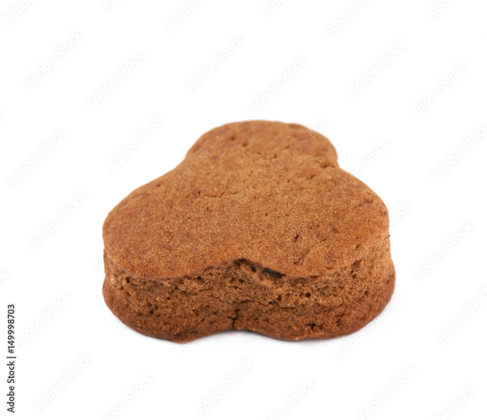 Fresh baked ginger cookie isolated Fresh baked ginger cookie isolated