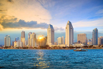 Skyline of San Diego, california