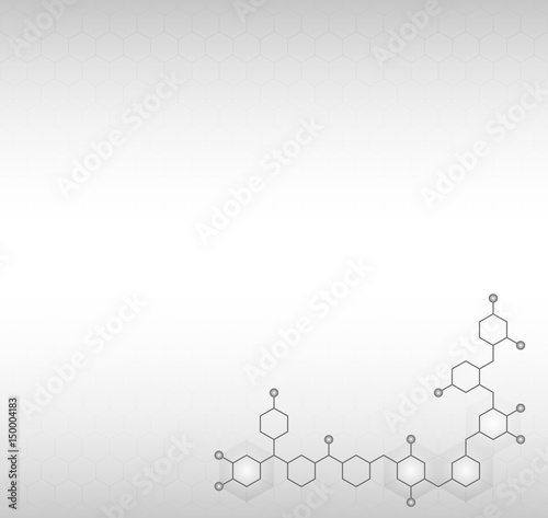 Abstract background for your text, hexagon, silver gray tones