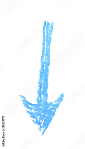 Hand drawn arrow symbol iso...