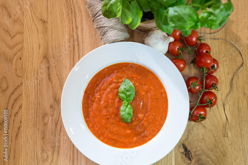 Fresh tomato soup