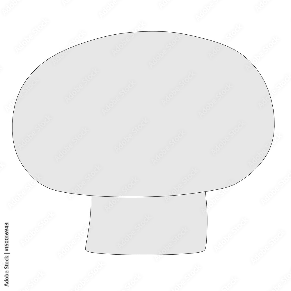 2d cartoon illustration of champignon 2d cartoon illustration of champignon