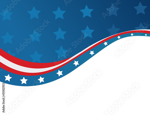 USA flag in style vector
