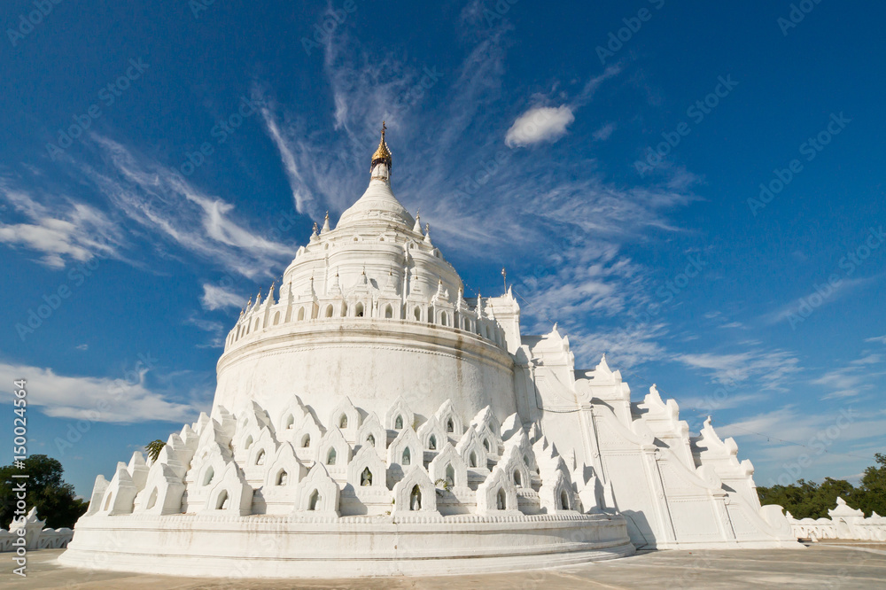 Hsinbyume Myatheindan Pagoda the Taj Mahal of Myanmar. 