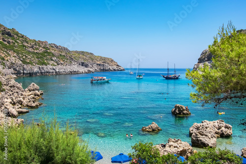Tableau sur toile Anthony Quinn Bay. Rhodes, Greece