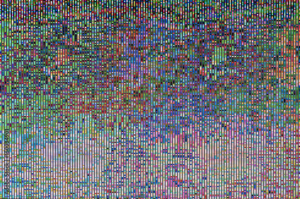 Digitale Stoerung / Abstrakter Hintergrund einer digitalen Stoerung.