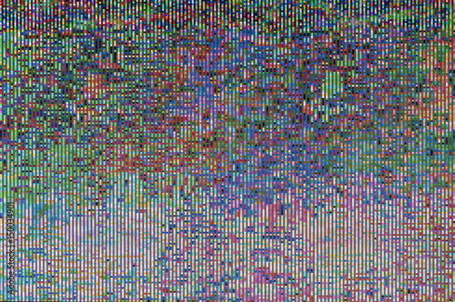 Digitale Stoerung   Abstrakter Hintergrund einer digitalen Stoerung.