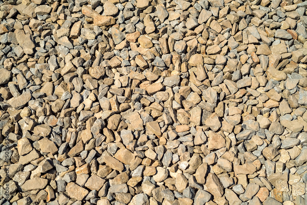 Crushed limestone aggregate