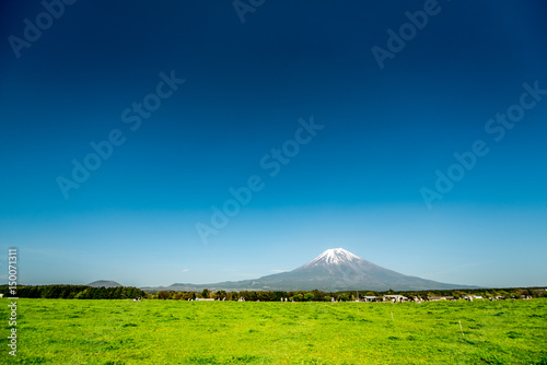 富士山と大地