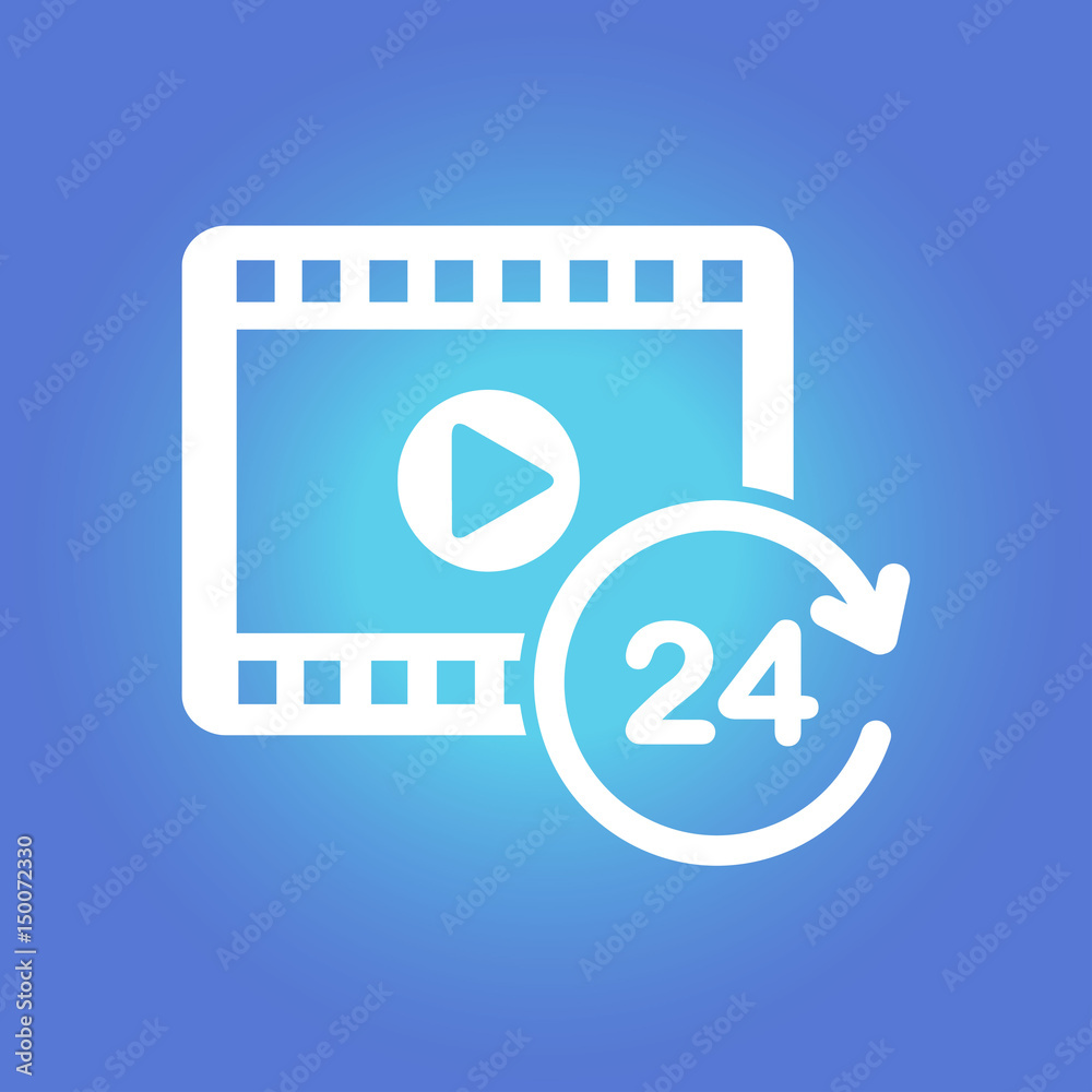 Streaming video symbol. Movie premiere. Live video Calendar. Streaming video symbol. Movie premiere. Live video Calendar.