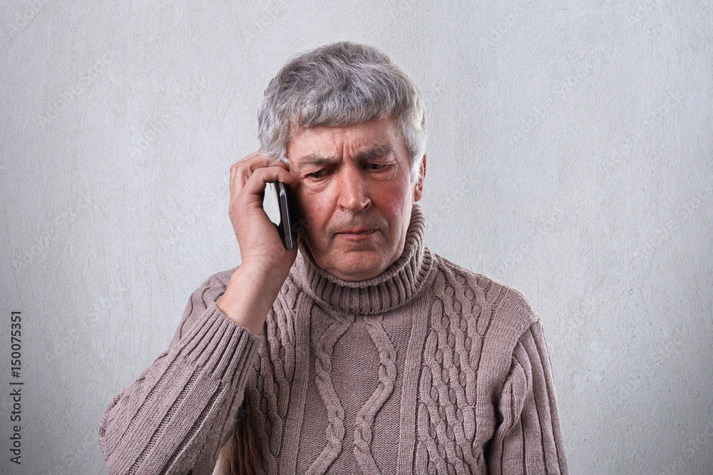 Angry Old Person On Phone