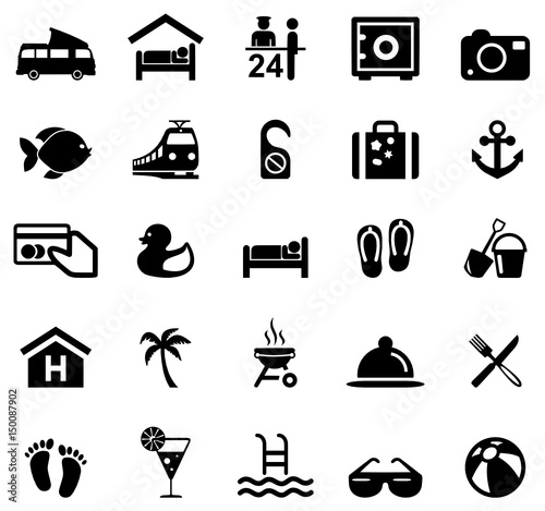 Icons Summer und Travel