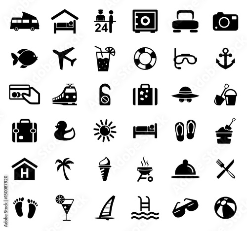 Icons Summer und Travel