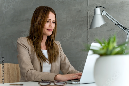 Young businesswoman photo