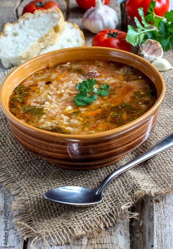 Georgian soup Kharcho