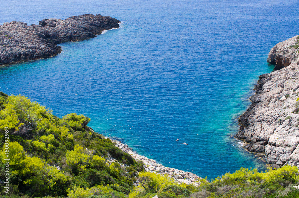 Coast of Zakynthos island during the summer, Greece
