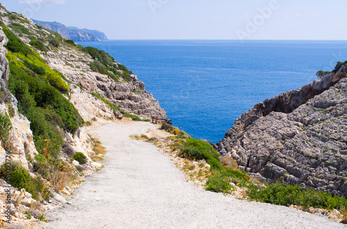 Road on Zakynthos island, Greece