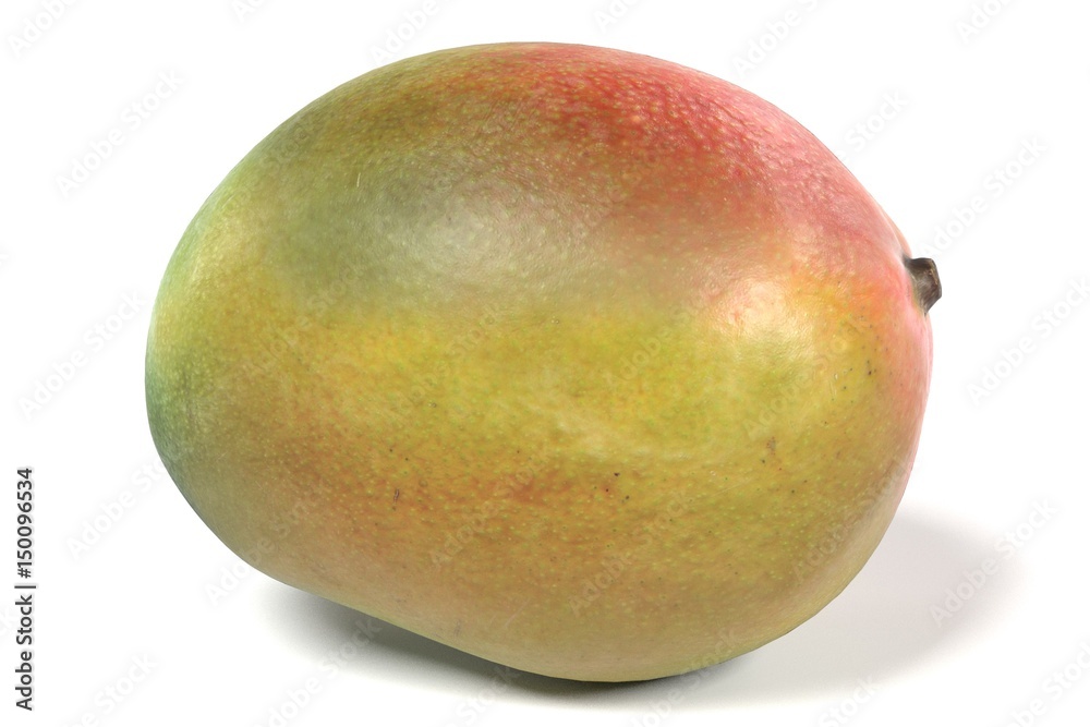 realistic 3d render of mango on white backround realistic 3d render of mango on white backround
