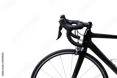 Road bike isolated with copy space