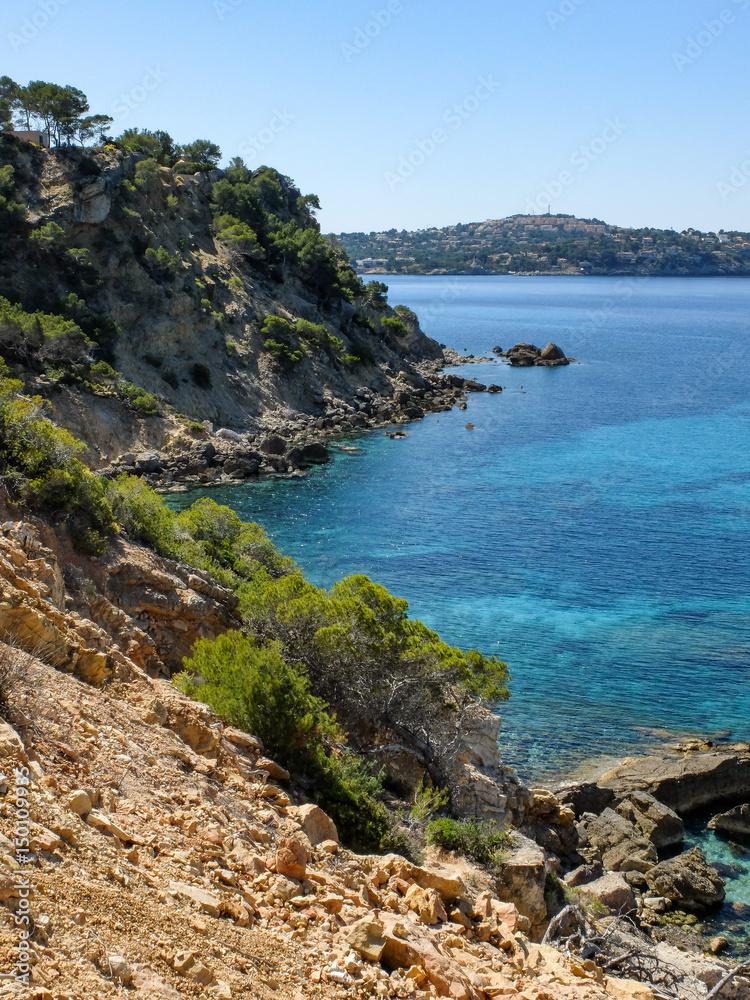 Mittelmeerküste bei Peguera, Mallorca, Spanien, Europa