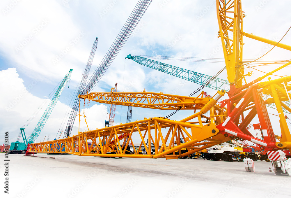 Mobile construction cranes and Crane truck, heavy industry