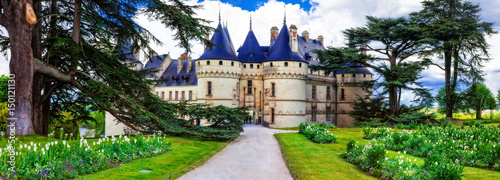 Fototapeta Najpiękniejsze zamki w Europie - Chaumont-sur-Loire, Dolina Loary, Francja